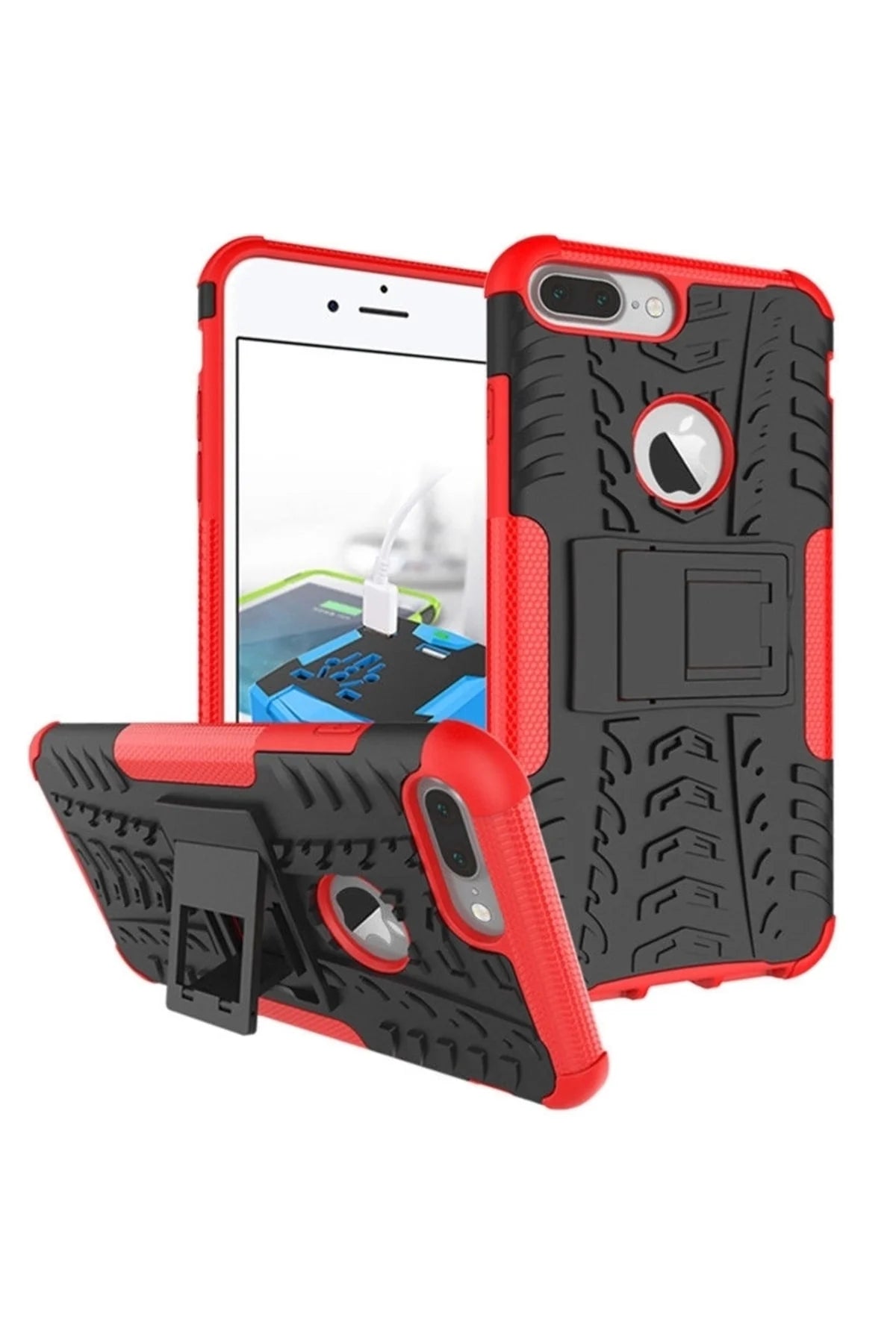 Patrick Gear One Strap, Perforated, Dual-Color Silicone, Red