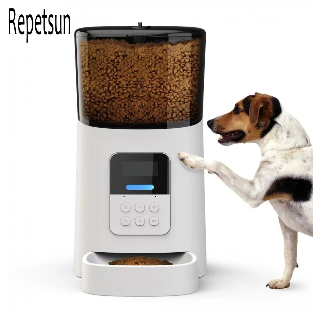 6L Smart WiFi Automatic Pet Feeder with APP Timer for Cats and Dogs