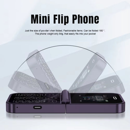 New  Mini Flip Mobile Phone Dual SIM Card 2G GSM 2.0 Inch Screen Speed Dial Magic Voice Torch FM Blacklist Small Flip Phone