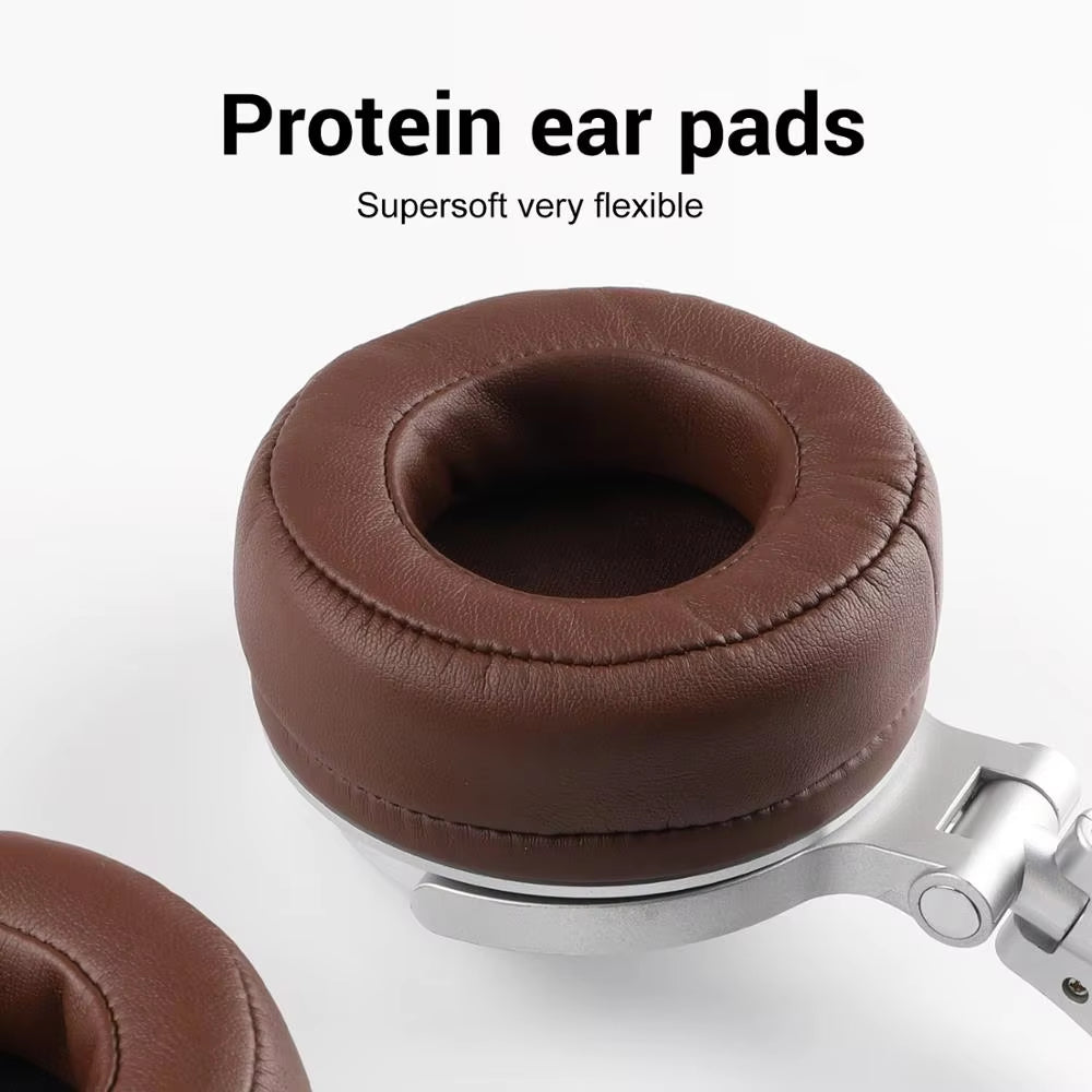 Pro 30 Professional Studio DJ Headphones with Microphone - Over-Ear Wired Hi-Fi Monitors and Foldable Gaming Headset