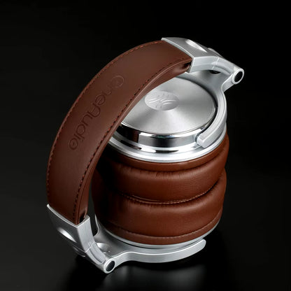 Pro 30 Professional Studio DJ Headphones with Microphone - Over-Ear Wired Hi-Fi Monitors and Foldable Gaming Headset